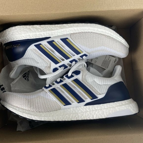 Adidas UltraBoost 2.0 DNA Mens Stefon Diggs PE White Navy Gold - Picture 8 of 12